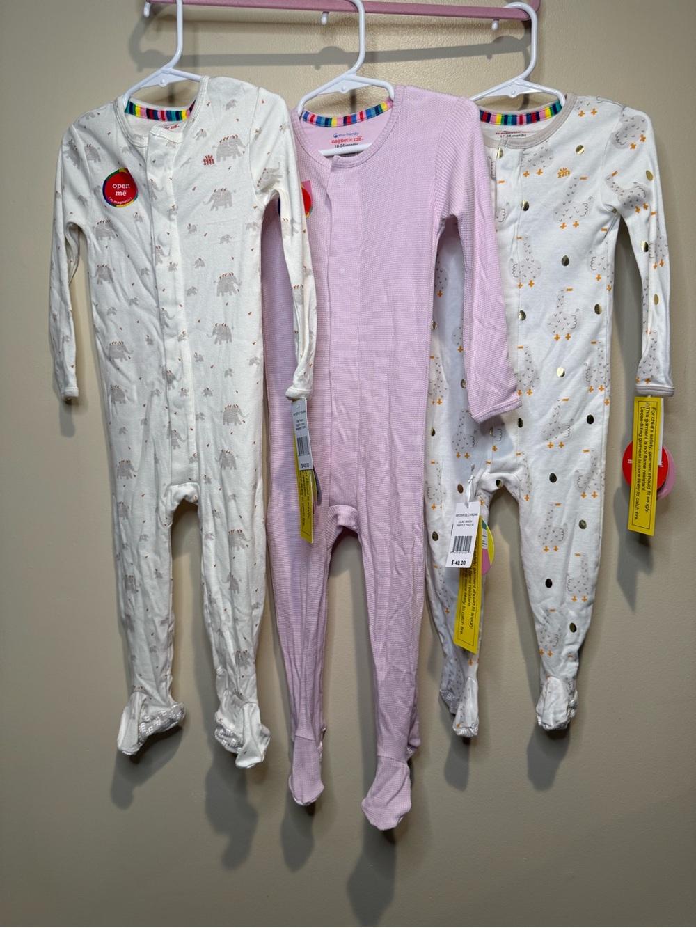 Magnetic Me NWT lot girls 18-24 months footie bundle